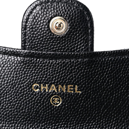 Chanel Caviar Quilted Flap Card Holder On Chain Black 6 of 11