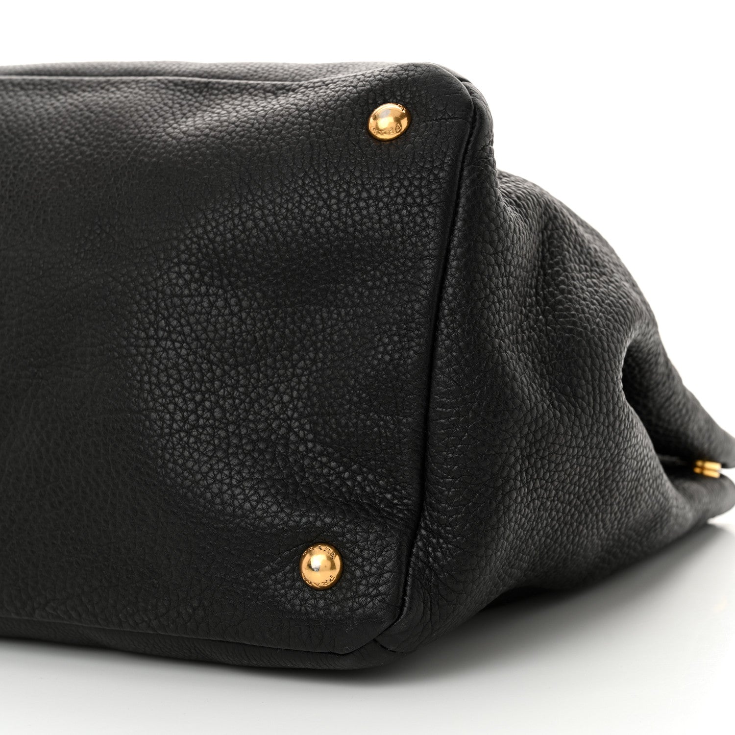Prada Vitello Daino Tote Black 10 of 13