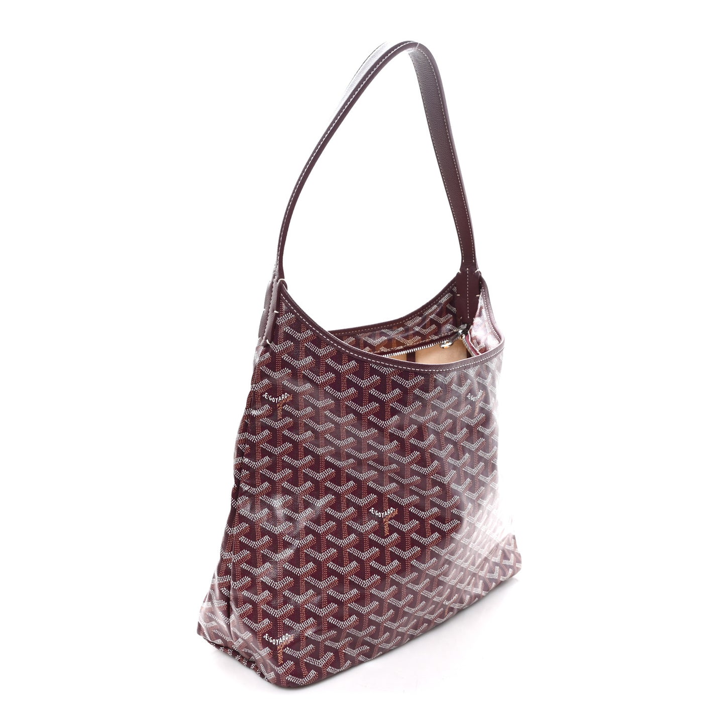 Goyardine Boheme Hobo Burgundy