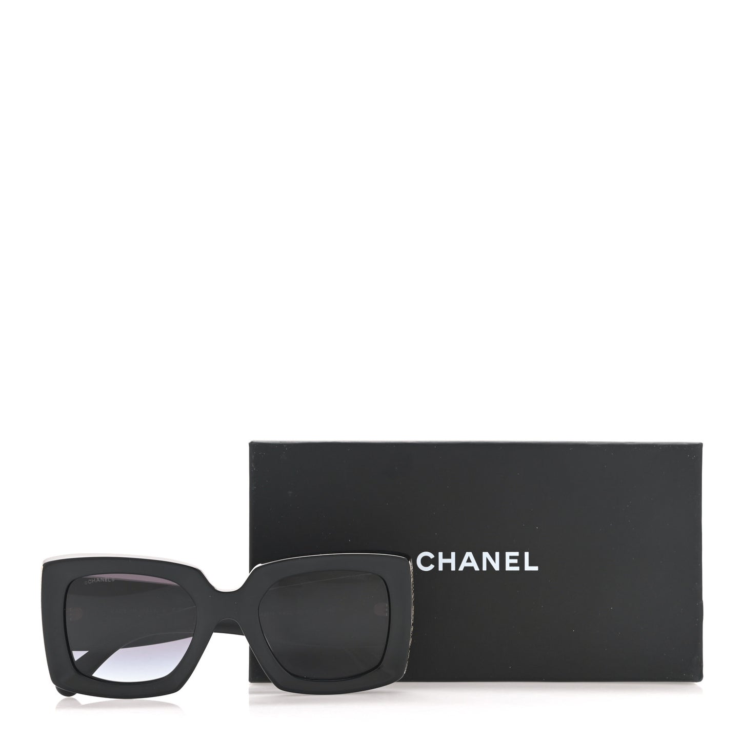 Acetate Rectangle Sunglasses 5435 Black