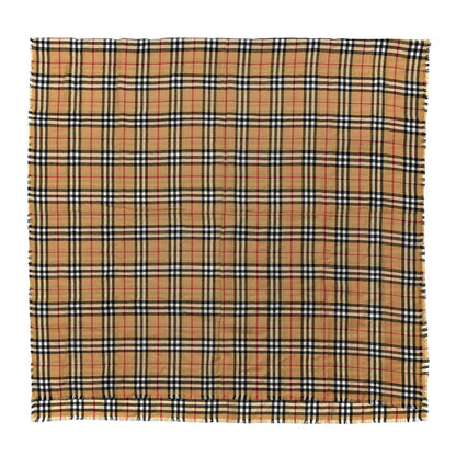 Burberry Cashmere Vintage Check Scarf Antique Yellow 3 of 5