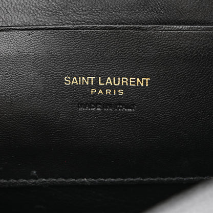Saint Laurent Grain De Poudre Matelasse Monogram Mini Lou Camera Bag Black 6 of 11
