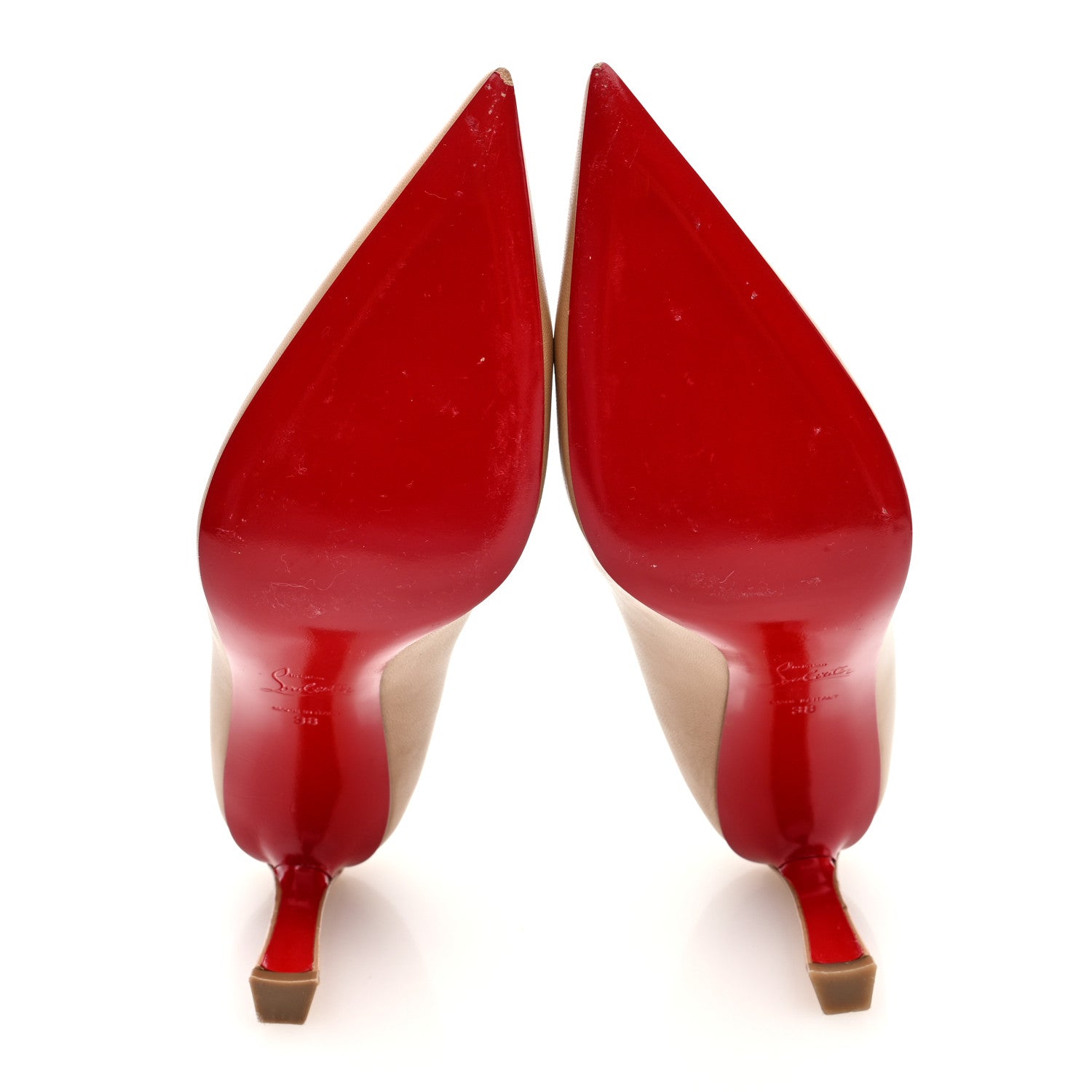 Christian Louboutin kid Condora 85 Pumps 38 Nude 6 of 8