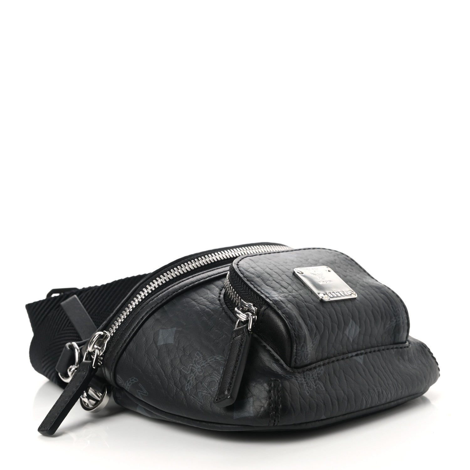 MCM Visetos X-Mini Aren Crossbody Bag Black 4 of 7