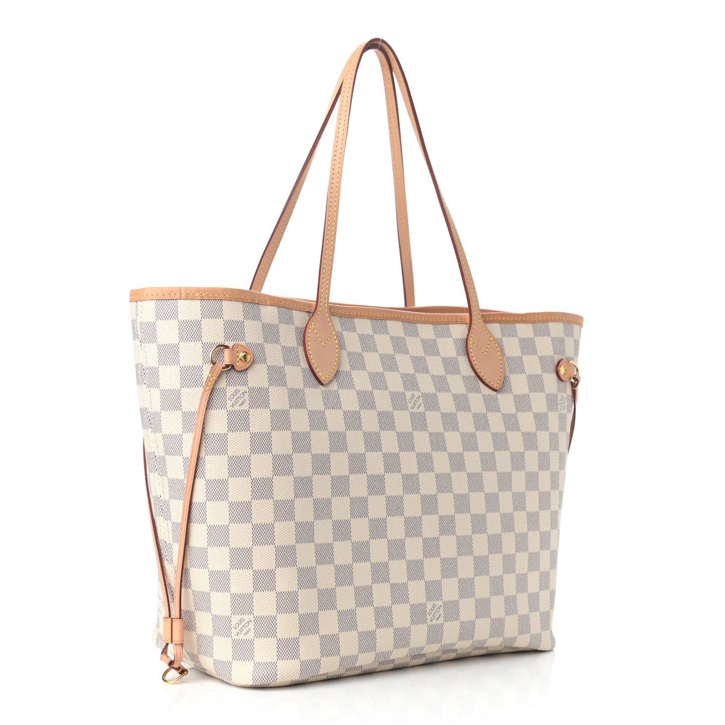Damier Azur Neo Neverfull MM Rose Ballerine