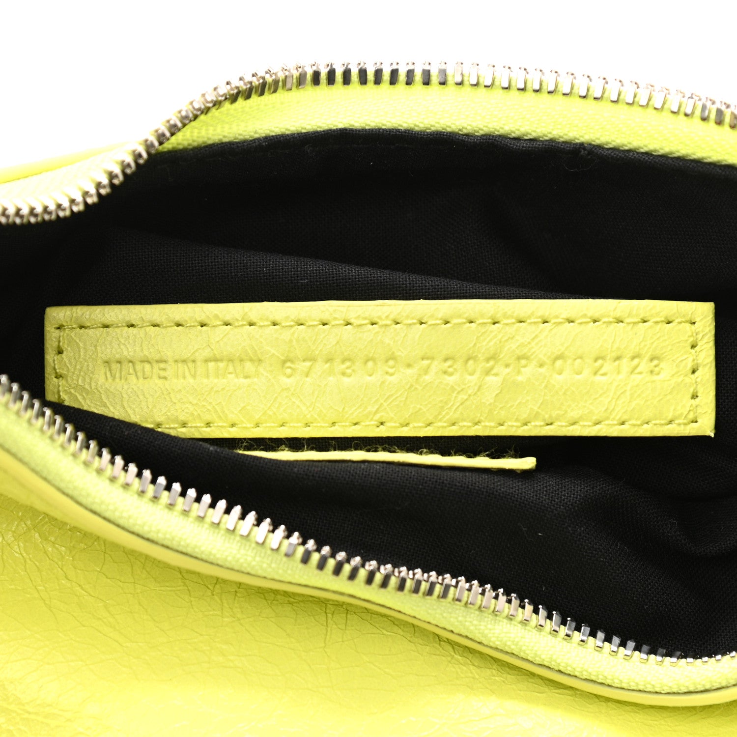 Balenciaga Agneau Arena Le Cagole Shoulder Bag XS Lime 7 of 10