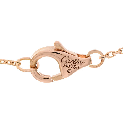 Cartier 18K Pink Gold Rose Quartz Diamond Caresse D'Orchidees Par Cartier Pendant Necklace 4 of 5