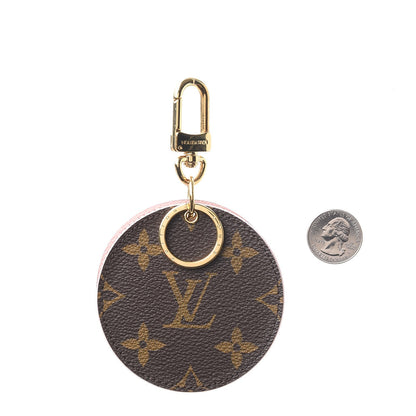Louis Vuitton Monogram LV Mirror Bag Charm Key Holder Rose Ballerine 2 of 8