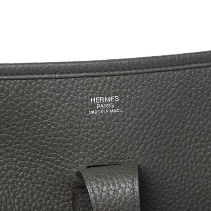 Hermes Taurillon Clemence Evelyne III GM Vert De Gris 6 of 7