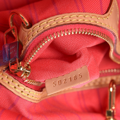 Louis Vuitton Damier Azur Delightful MM Pink 8 of 9