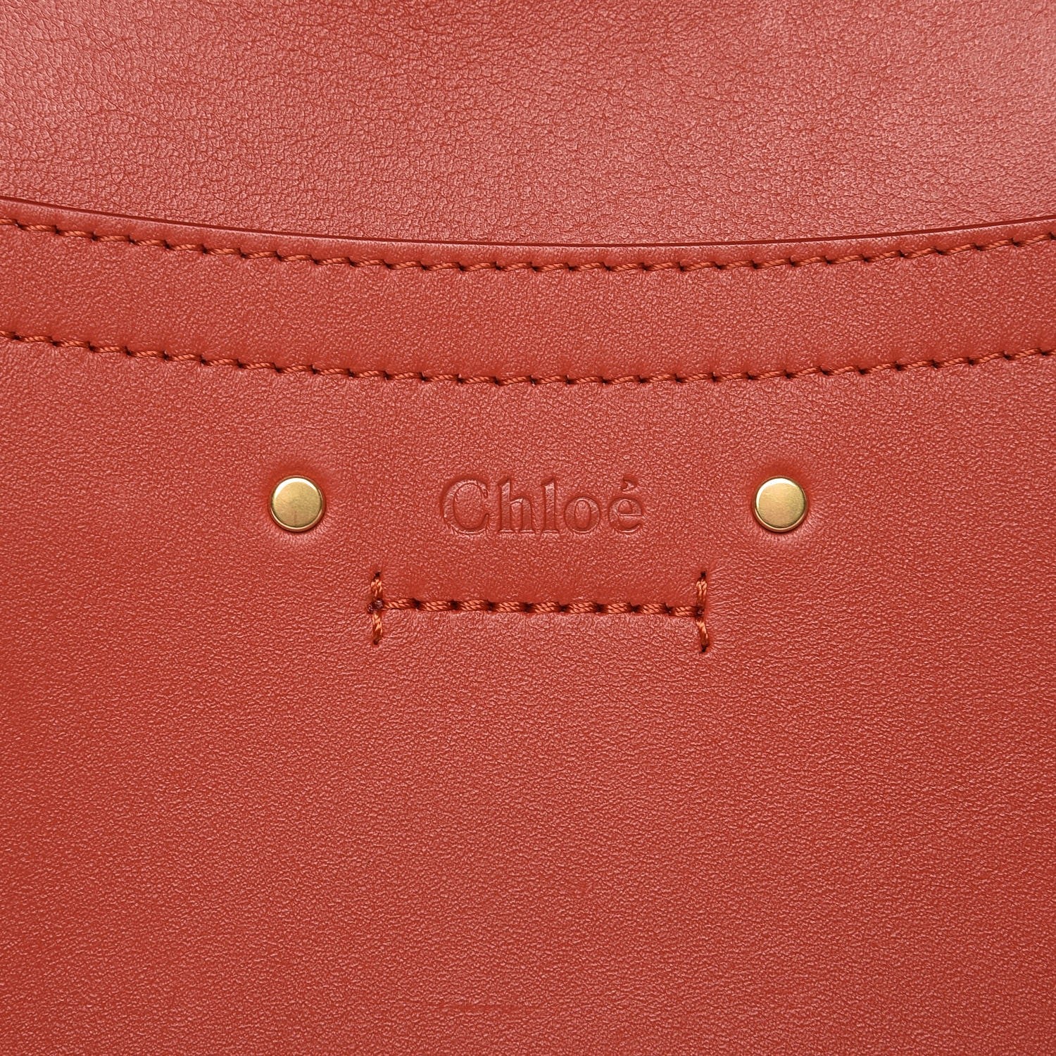 Chloe Calfskin Suede Small Roy Bag Earthy Red 8 of 9