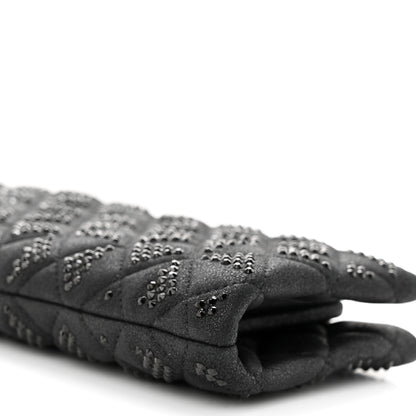 Chanel Iridescent Lambskin Crystal Quilted Clutch Black 10 of 10