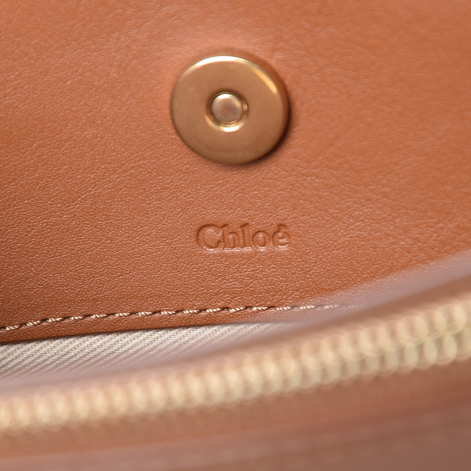 Chloe Calfskin Suede Small Roy Bag Caramel 8 of 10