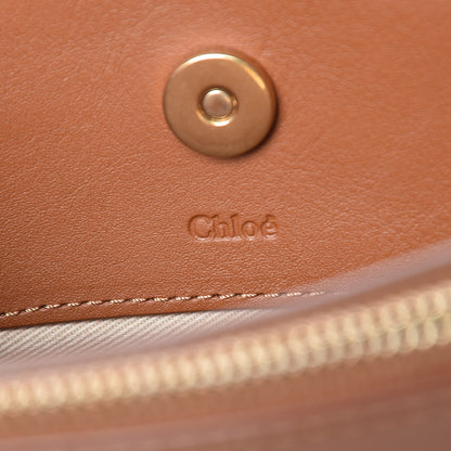 Chloe Calfskin Suede Small Roy Bag Caramel 8 of 10