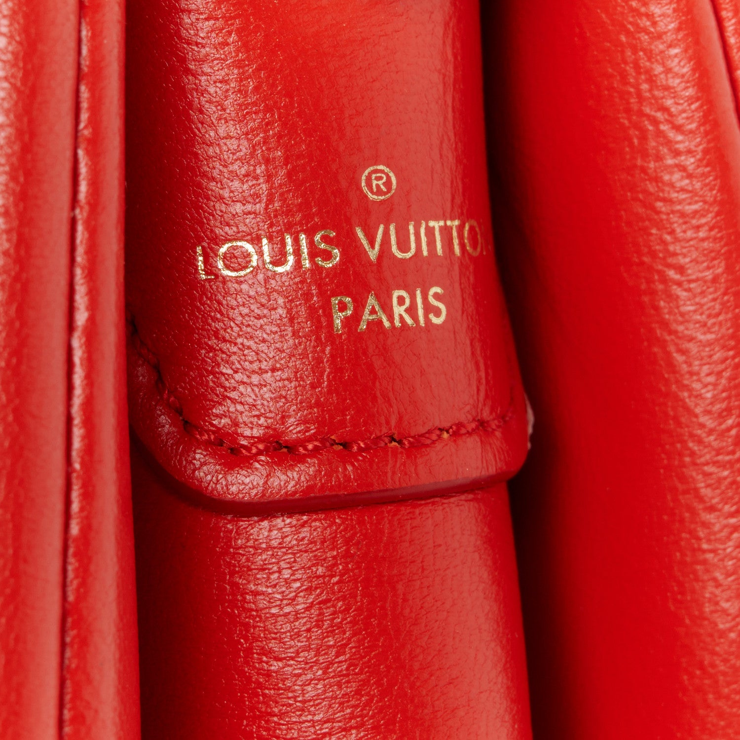 Louis Vuitton Lambskin Embossed Monogram Coussin PM Coquelicot Red 9 of 12