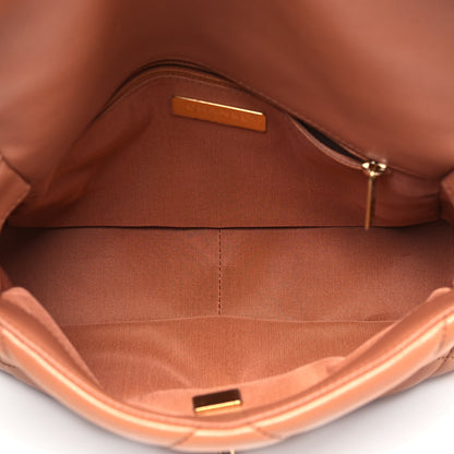 Chanel Lambskin Quilted Medium Chanel 19 Flap Brown 5 of 9