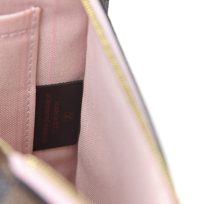 Louis Vuitton Damier Ebene Neverfull MM GM Pochette Rose Ballerine 7 of 9