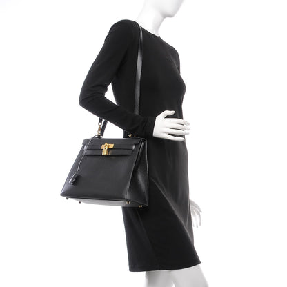 Hermes Epsom Kelly Sellier 32 Black 2 of 34