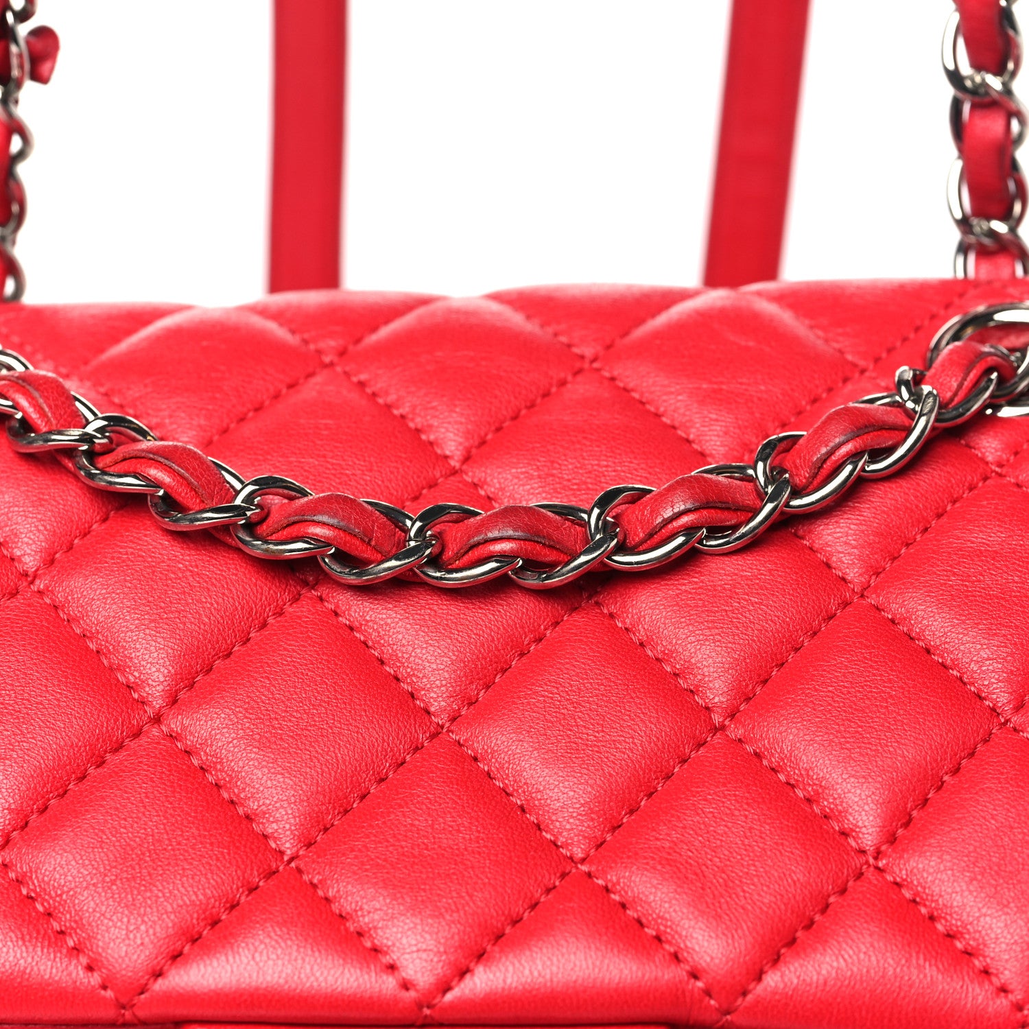 Chanel Lambskin Quilted Small Urban Spirit Backpack Red 12 of 13