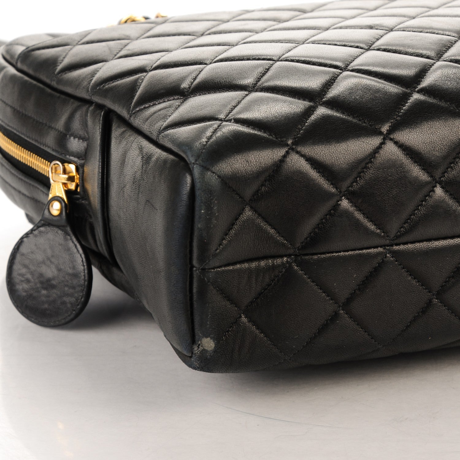 Chanel Lambskin Quilted Camera Case Black 8 of 9