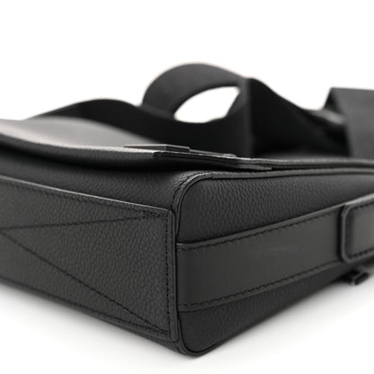 Louis Vuitton Calfskin Aerogram Takeoff Messenger PM Black 9 of 9