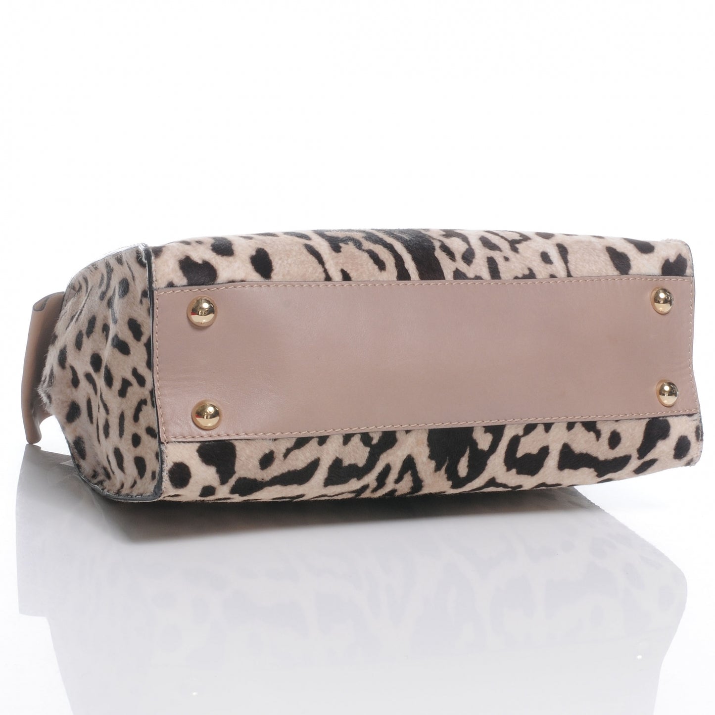 Calf Hair Leopard Print Aphrodite Bow Satchel