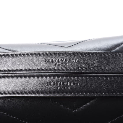 Saint Laurent Calfskin Y Quilted Monogram Medium Loulou Chain Satchel Black 7 of 11