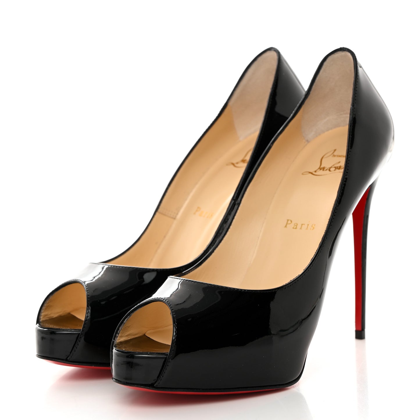 Patent New Very Prive 120 Pumps 38.5 Black
