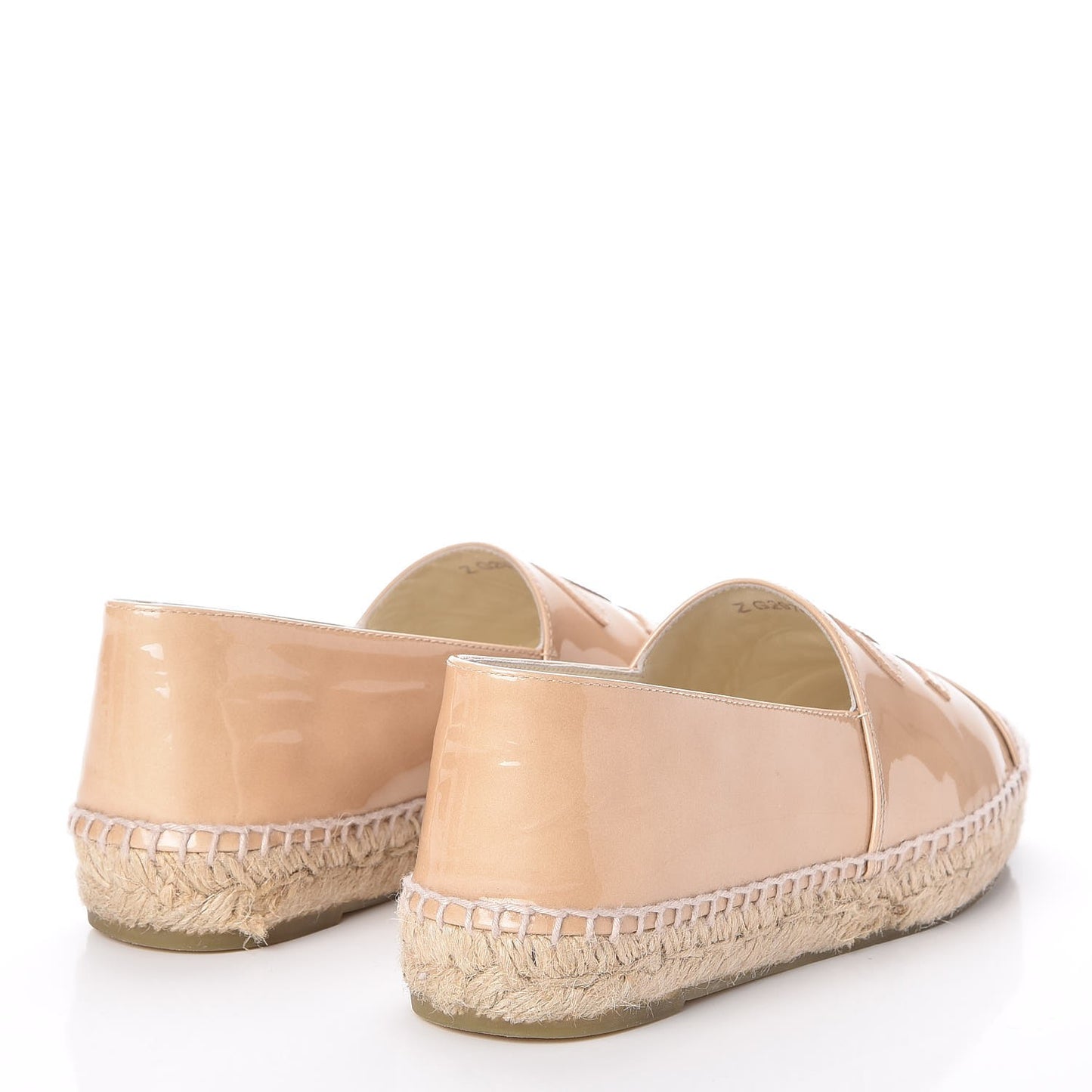 Patent CC Espadrilles 37 Beige