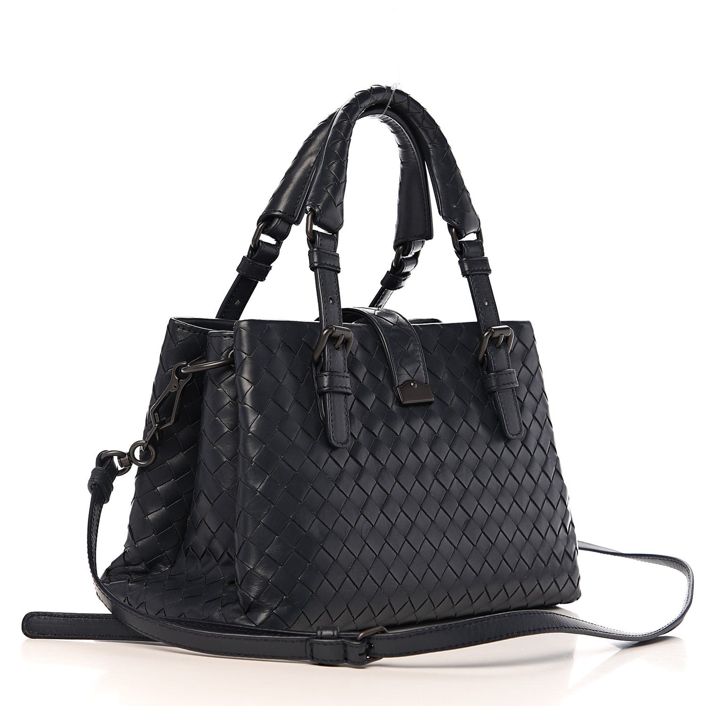 Calfskin Intrecciato Mini Roma Light Tourmaline