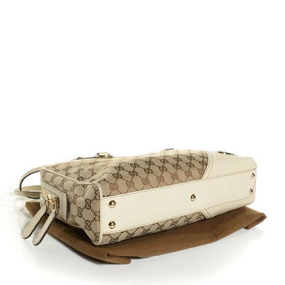 Gucci Monogram New Britt Medium Boston Off White 4 of 9