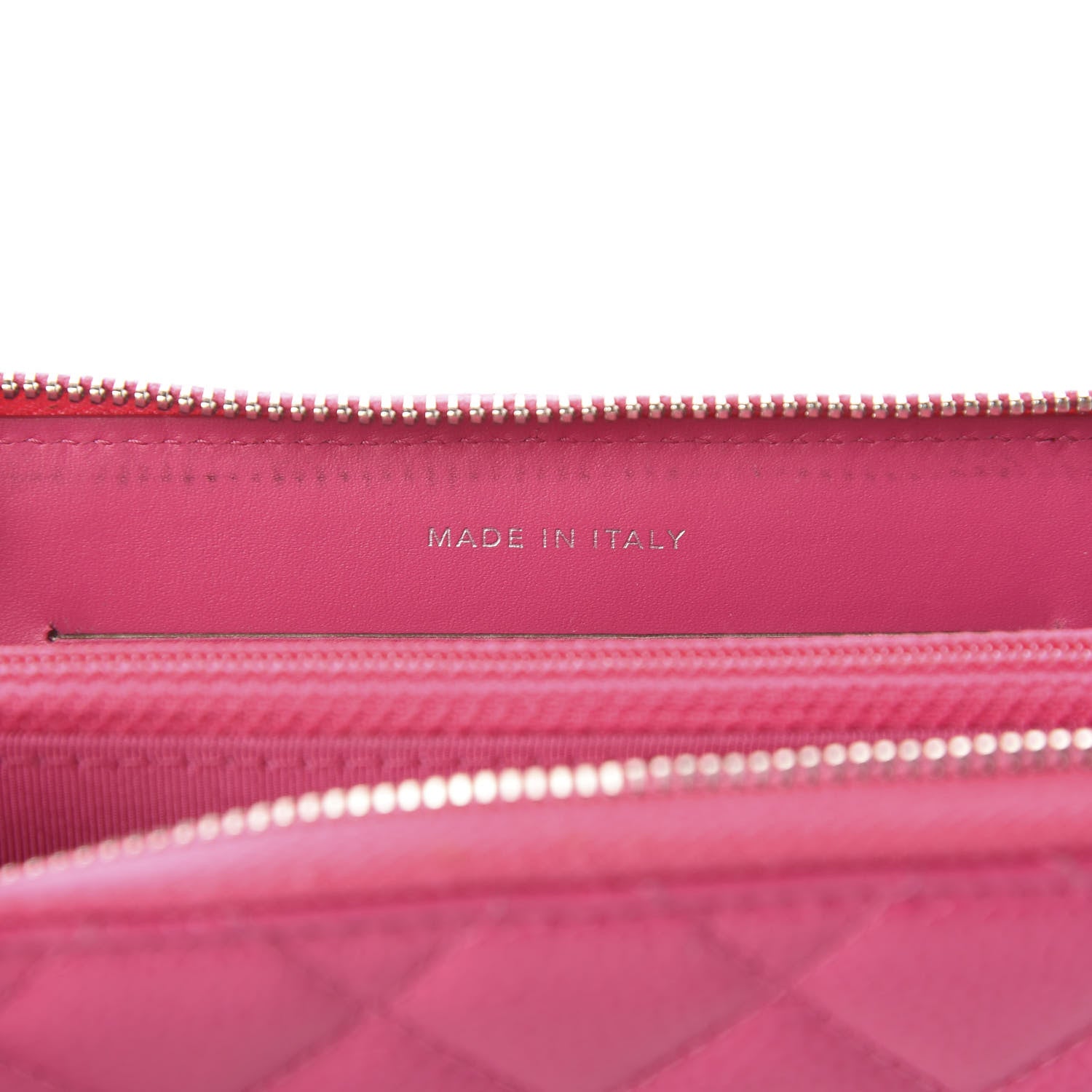 Chanel Caviar Quilted Medium Zip Around Wallet Pink 7 of 9