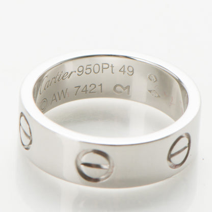 Cartier Platinum 5.5mm LOVE Ring 49 4.75 4 of 5