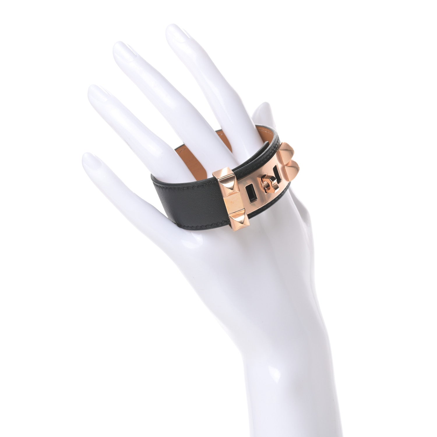 Hermes Swift Collier de Chien CDC 24 Bracelet T3 Black 2 of 7