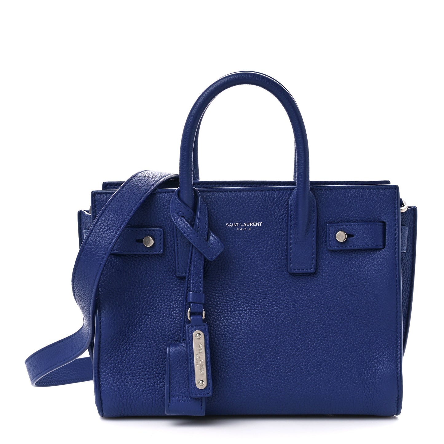 Grained Calfskin Nano Supple Sac De Jour Flash Blue