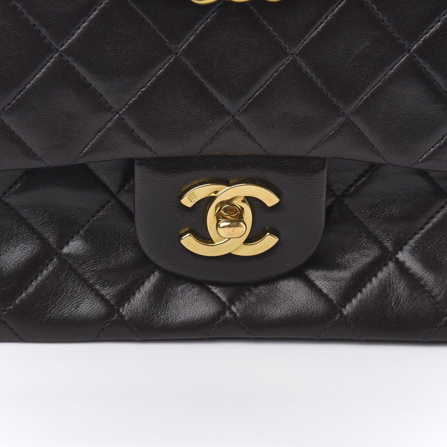 Chanel Lambskin Quilted Small Double Flap Black 11 of 11