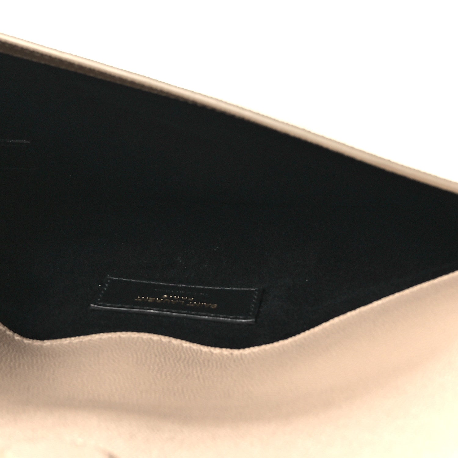 Saint Laurent Grain De Poudre Uptown Pouch Dark Beige 5 of 9