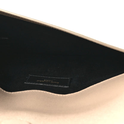 Saint Laurent Grain De Poudre Uptown Pouch Dark Beige 5 of 9