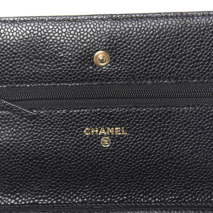 Chanel Caviar Quilted Wallet On Chain WOC Black 6 of 11