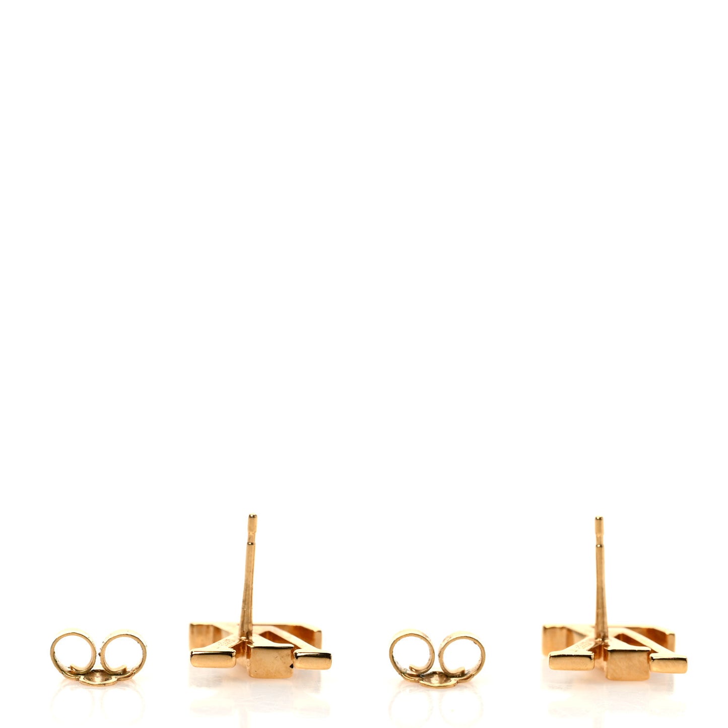 Metal LV Iconic Earrings Gold