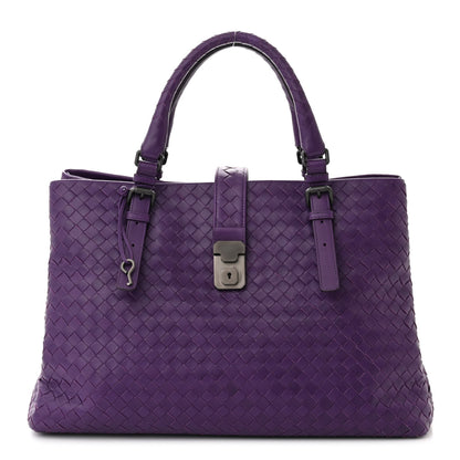 Bottega Veneta Nappa Intrecciato Medium Roma Tote Plum 1 of 10