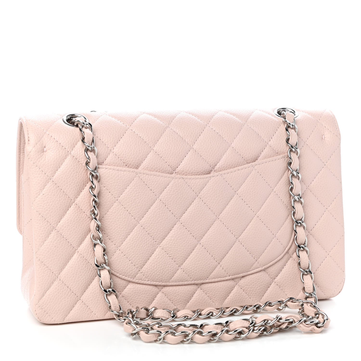 Chanel Caviar Quilted Medium Double Flap Light Pink 3 of 11