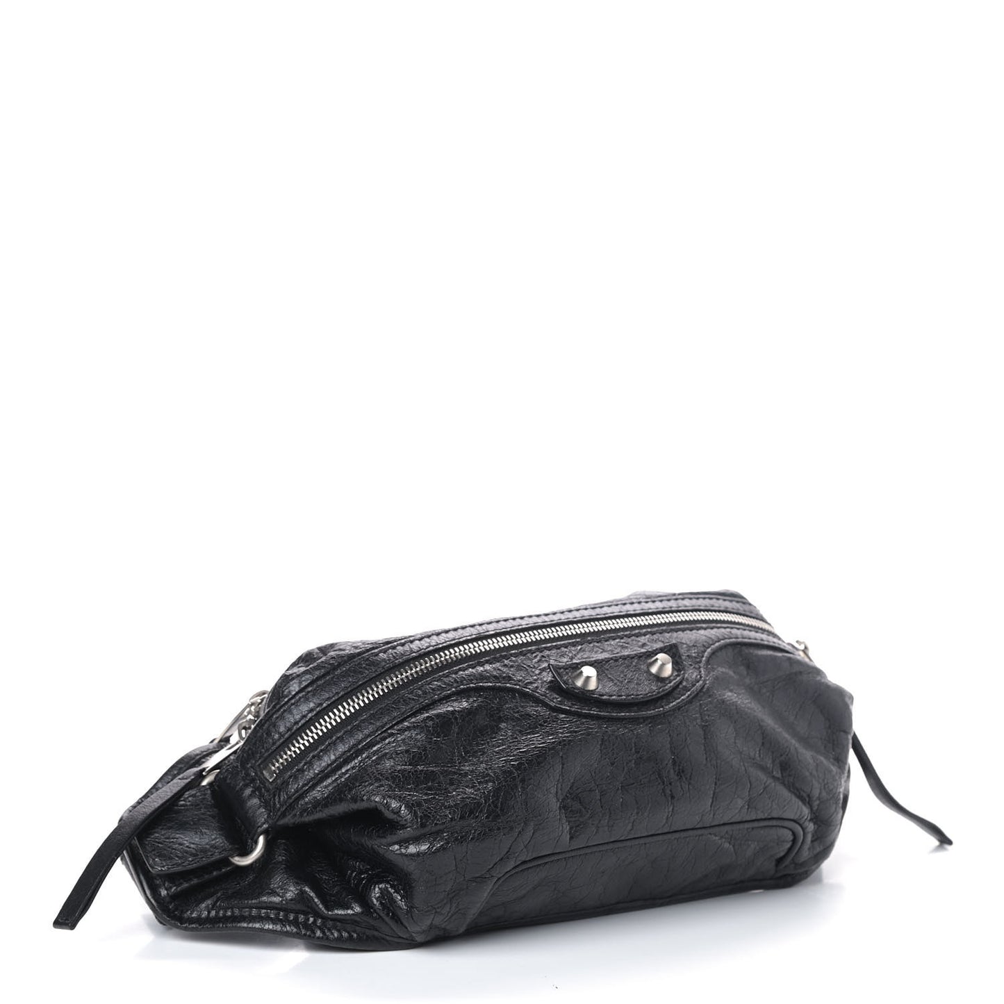 Lambskin Classic Hardware Neo Lift Hip Bag Black