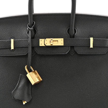 Hermes Epsom Birkin Sellier 25 Black 8 of 11