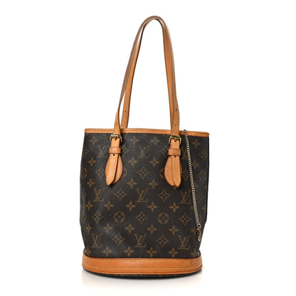 Louis Vuitton Monogram Petit Bucket 23 1 of 8