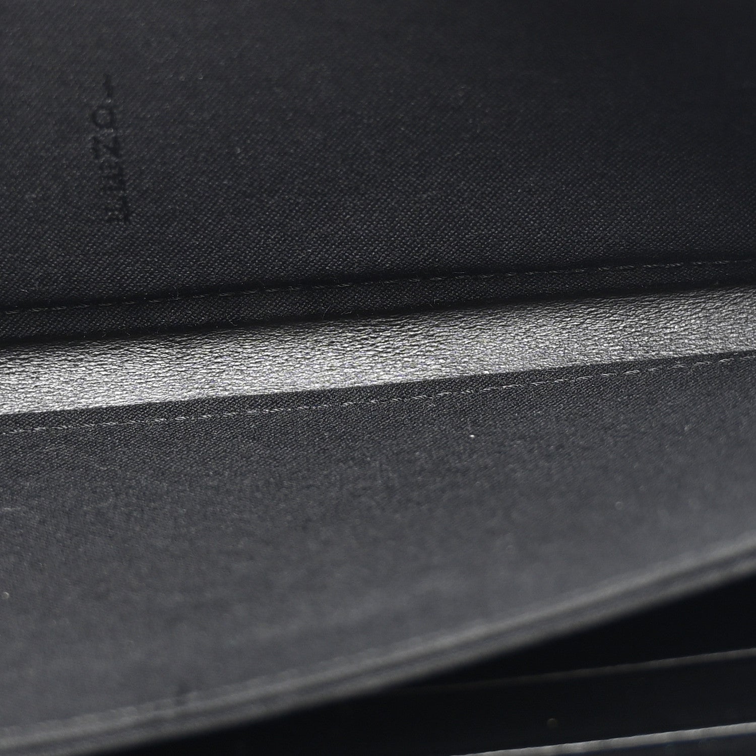 Fendi Glazed Fabric Vitello Liberty FF 1974 Diagonal Zip Around Wallet Tobacco Rosso Black 5 of 7