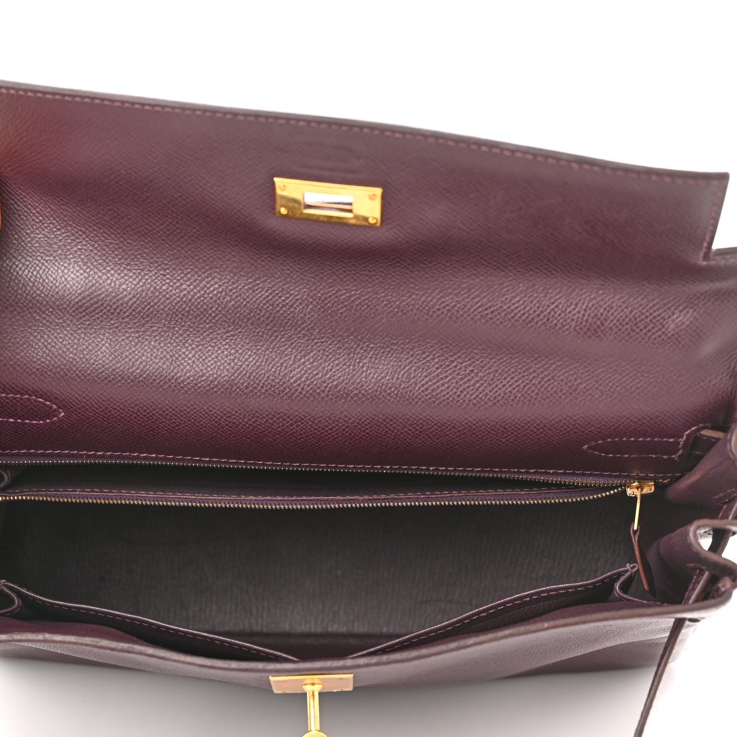 Hermes Epsom Kelly Retourne 32 Raisin 5 of 11