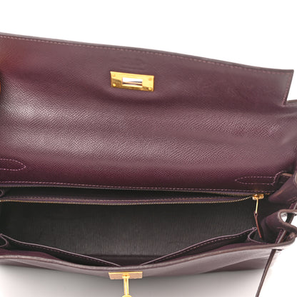 Hermes Epsom Kelly Retourne 32 Raisin 5 of 11