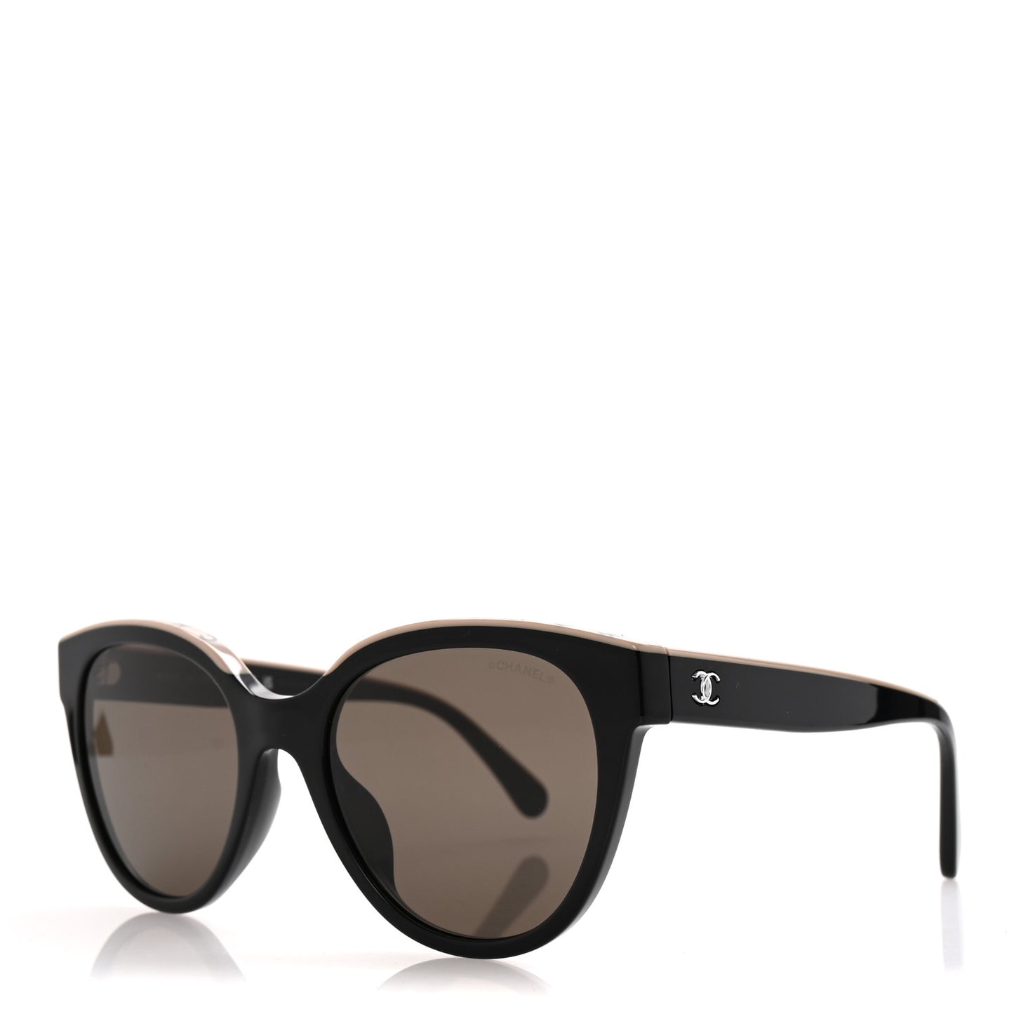 Acetate CC Butterfly Sunglasses 5414 Black Beige