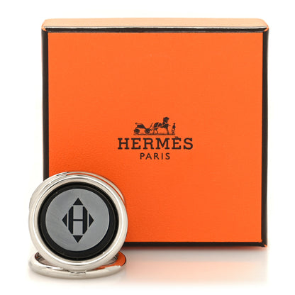 Hermes Palladium Trio Scarf Ring Black 5 of 5